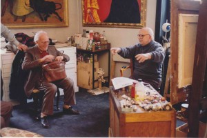 con Aligi Sassu (marzo 1993)