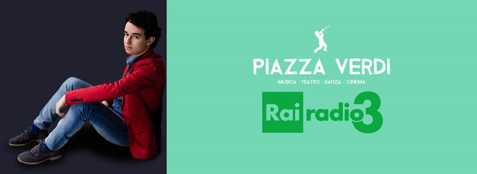In diretta su Rai Radio Tre per la trasmissione Piazza Verdi il giovane pianista Axel Trolese