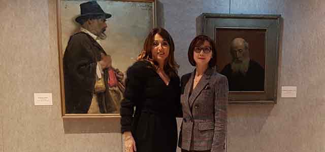 L’Ambasciatore albasese in Italia visita a Venezia la retrospettiva dedicata a Vangjush Mio