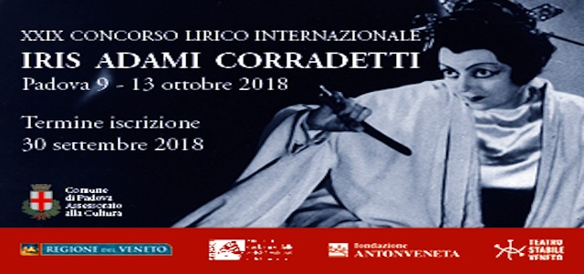 XXIX edizione Concorso Lirico Internazionale “Iris Adami Corradetti“